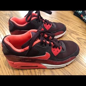 Orange / Brown Nike Air Max women shoes size 7